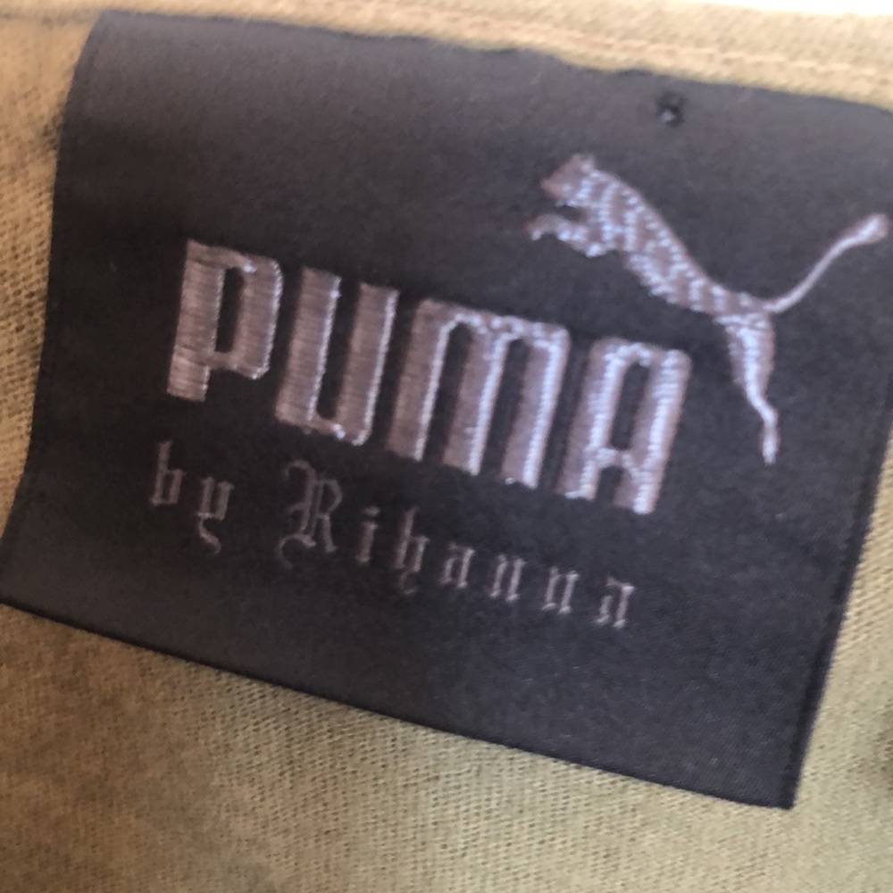 FENTY X PUMA Lace Trim Camisole Olive Green - Picture 9 of 12